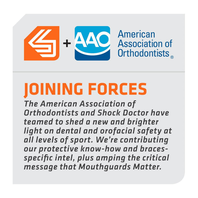 [Australia - AusPower] - Shock Doctor Adult Braces Strapless Mouthguard, Adult , only top braces 
