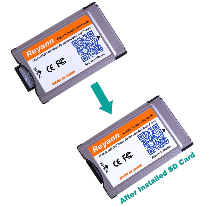 [Australia - AusPower] - Hikig PCMCIA Convert to SD/SDHC Card Adaptor for Mercedes Benz C, E, S, GLK, CLS Class COMAND APS System with PCMCIA Slot Support 32GB SDHC (PCMCIA Adapter Only) 