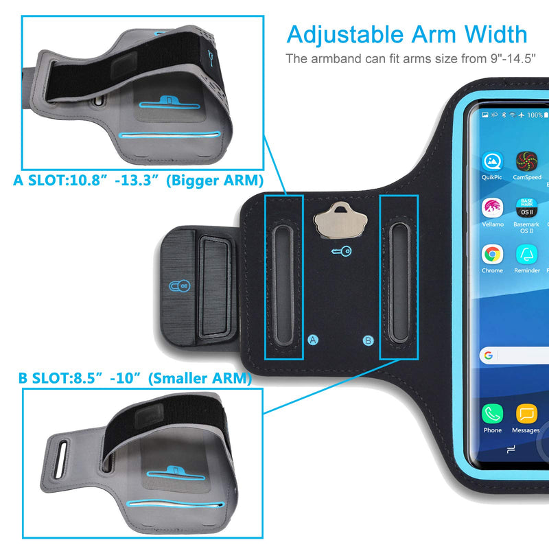 [Australia - AusPower] - Tiflook Running Armband for Samsung Galaxy S22 S10E S9 S8 S7 A01 A10e J3 J2 Arm Band Phone Holder Case for Jogging Fitness Sports Exercise Workout,Black Black 