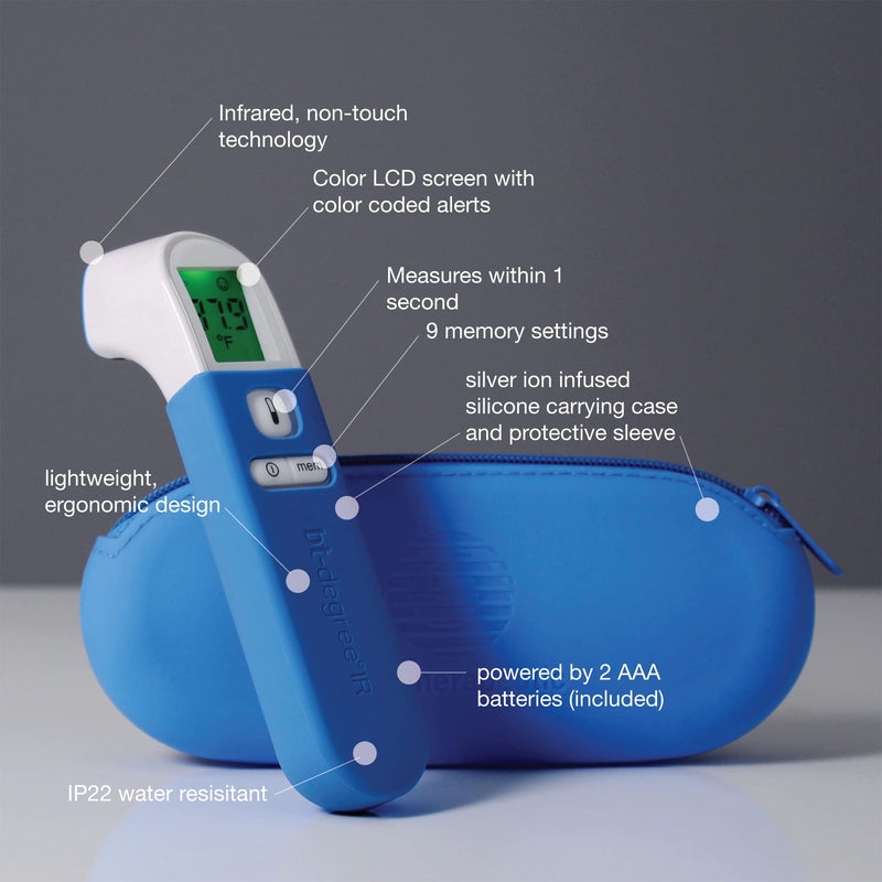 [Australia - AusPower] - Bio-Therapeutic bt-Degree IR Touchless Infrared Thermometer - FDA, ISO 13485 + CE Safety Tested - The Pro's Choice to Keep Your Family + Business Safe - Reads Forehead Temp in 1 Second, No Contact 