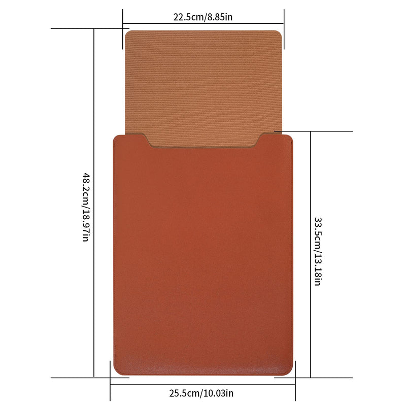 [Australia - AusPower] - 13.3-14" Laptop Sleeve, Padded Laptop Case, Thin Portable Versatile Laptop Case Bag Compatible with Laptop 2022 Pro 14 inch/2015 Pro 13.3 inch/2015 Air 13.3 inch (Brown) brown 