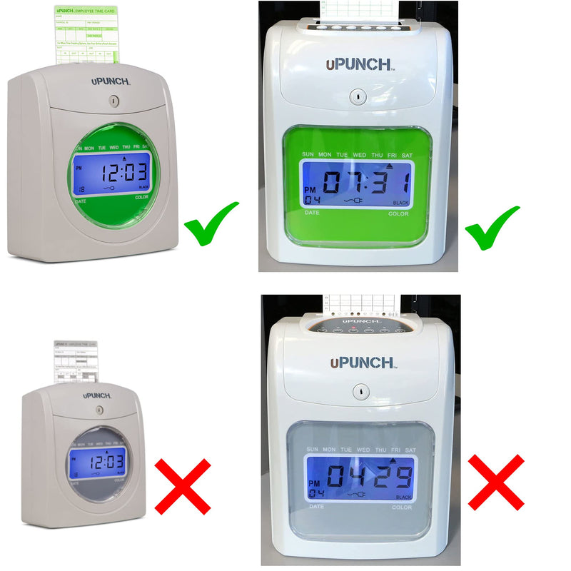 [Australia - AusPower] - 100 Time Cards for uPunch HN1000 / HN3000, fits All HN1000 / HN3000 / HN3500 / HN5000 Clocks/Bundles (fits Original and Green Series) Replaces uPunch HNTC1050 / HNTCG1050 / HNTC1100 / HNTCG1100 