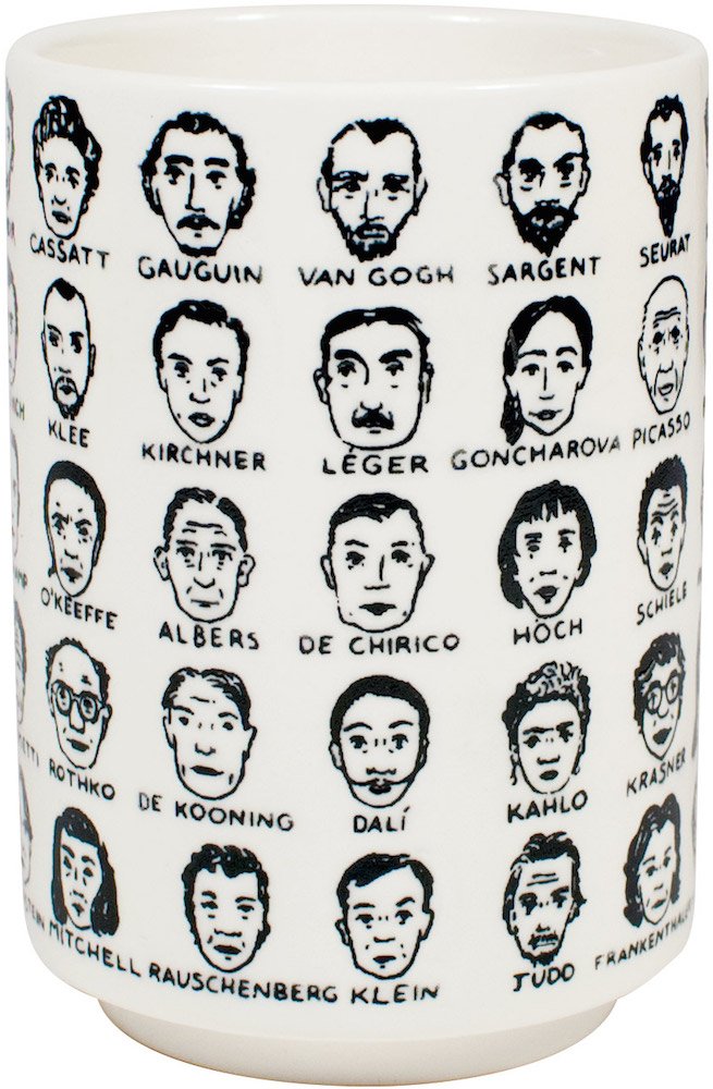[Australia - AusPower] - It's Hard to Get a Handle on Modern Art - Porcelain Tea Cup Featuring 65 Artists 