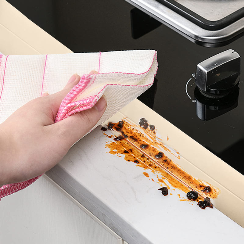[Australia - AusPower] - 2 Pack Caulk Strip Tape, Beige Self Adhesive Waterproof PVC Sealing Tape, 1.5 Inch x 10.5 Feet Caulking Strip for Bathtub Bathroom Shower Toilet Kitchen and Wall Sealing (Beige) 