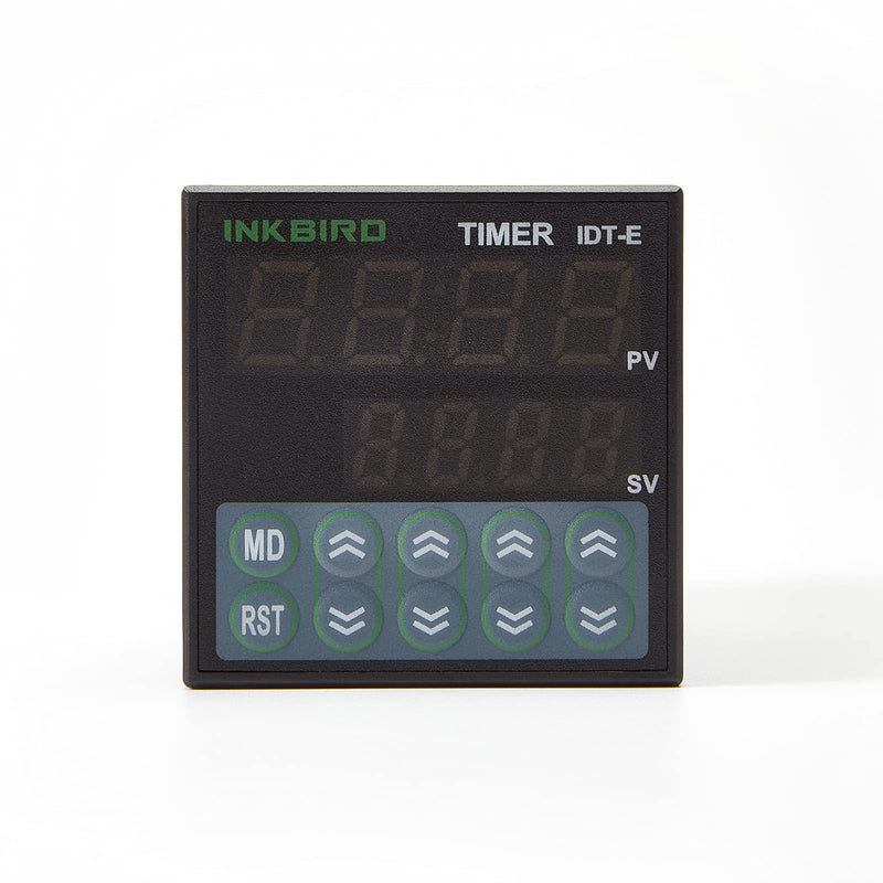 [Australia - AusPower] - Inkbird Digital Cycle Timer Switch Preset Scale IDT E2RH Relay Tact NPN PNP Input Dual Function Register 100-240V Programmable Time Setting IDT-E2RH Timer 