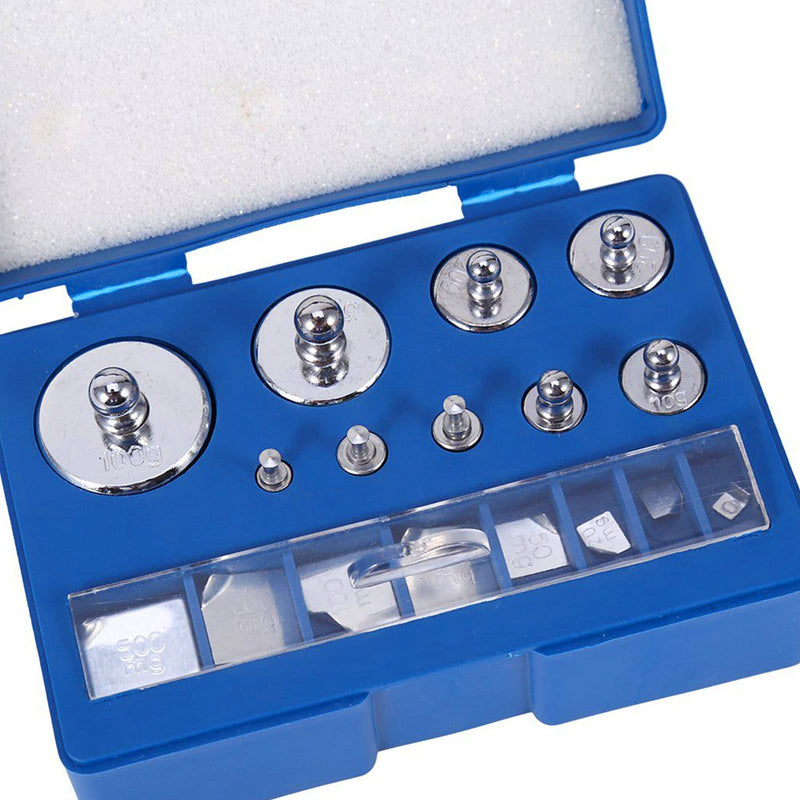 [Australia - AusPower] - 17 Pcs Calibration Weights Set, 10mg-100g Grams Weights Calibration, Precision Stainless Steel Calibration Weight Kit, Scale Calibration Weight Kit for Digital Balance Scale, Jewellery Scale 