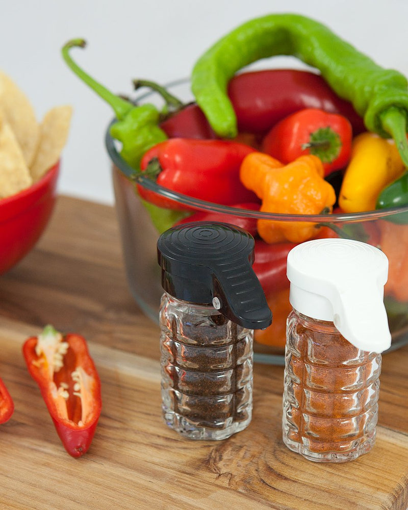 [Australia - AusPower] - Moisture Proof Humidity Free Shake it Free Shaker Glass Salt and Pepper Shakers by Tumbler Home 1.5 oz 