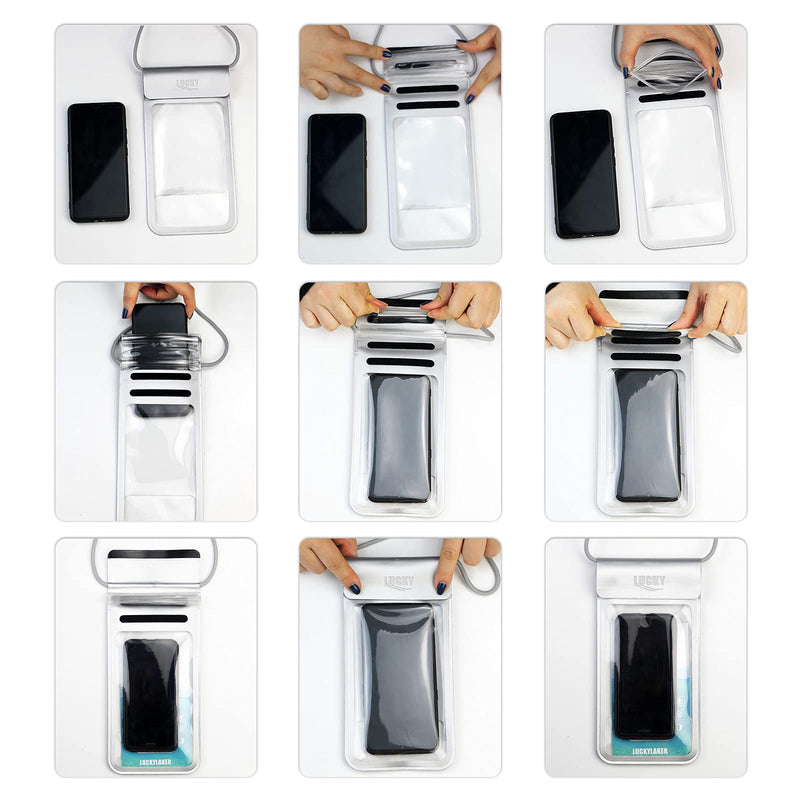 [Australia - AusPower] - LUCKY Fish Finder Waterproof Case Portable Water Resistant Mobile Bag Handheld Dry Bag Lightweight 