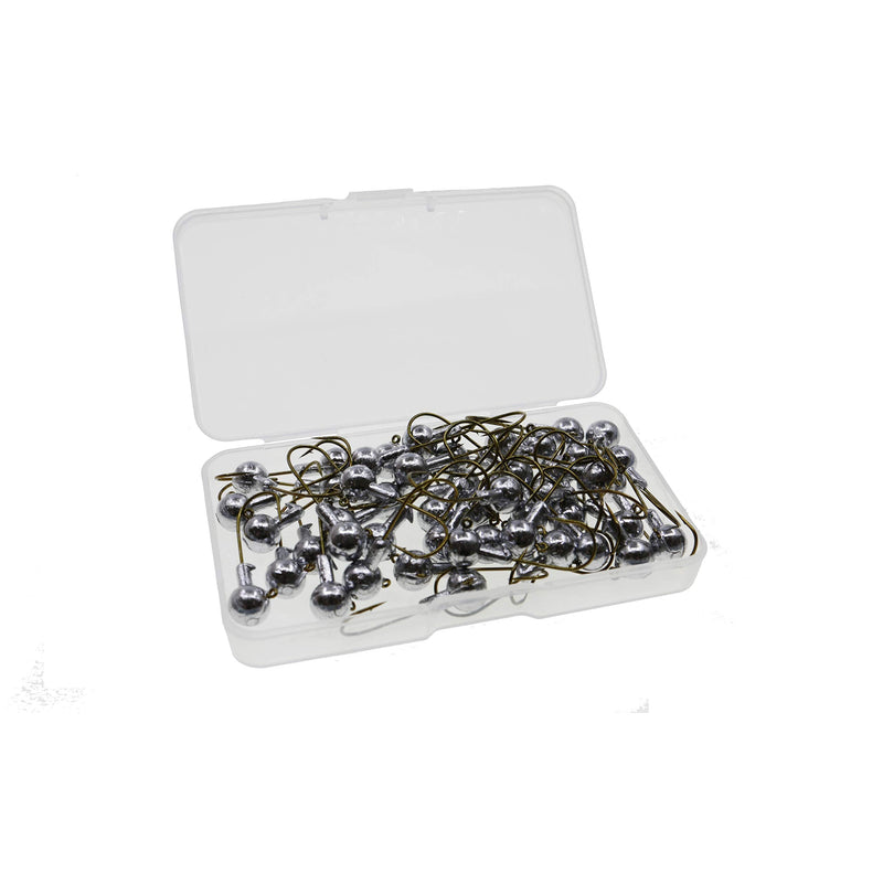 [Australia - AusPower] - Temorah Unpainted Jig Heads,Ball Heads with Bronze Hook Unpainted Bronze Hook 1/2 OZ 20 PCS 