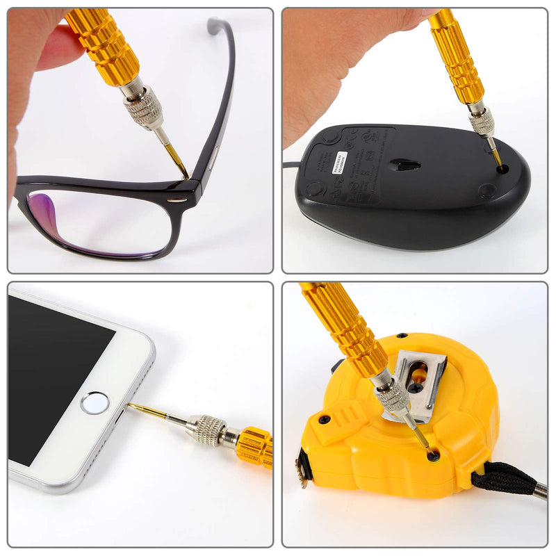 [Australia - AusPower] - YANPLS Small Screwdriver Watch Glasses Mini Set, Micro Precision Tiny Screwdriver Set Small Screwdriver Set for Electronics Eyeglass 