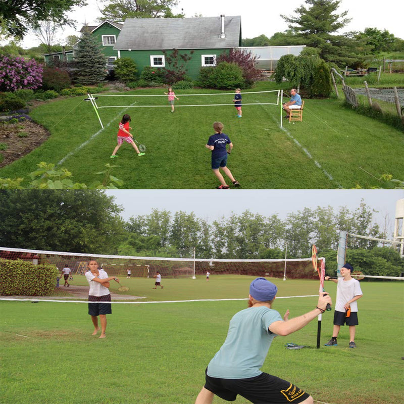 [Australia - AusPower] - Badminton Replacement Net with Rope Cable, Universal 20ft Volleyball Badminton Pickleball Net for Garden School Yard Backyard Garden Training Gym Sport Supply 