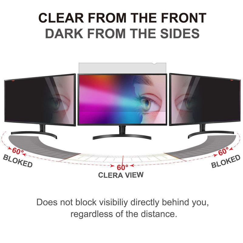 [Australia - AusPower] - 23 inch Computer Privacy Screen Filter - Compatible 16:9 Aspect Ratio Widescreen Monitor - Blue Light Filter - Anti-Glare & Anti-Scratch Protector Film (23" Widescreen (16:9)) 23" Widescreen (16:9 ) 
