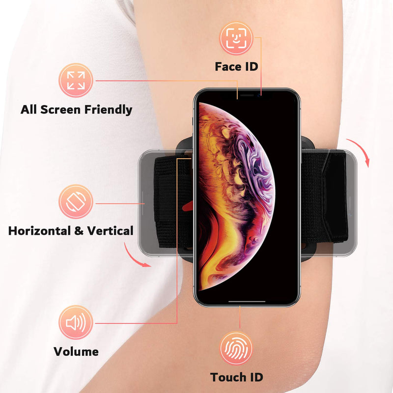 [Australia - AusPower] - LANETNCY Phone Armband - Running Phone Holder with Car Mount - Qucik Release Stabilize All Screen Friendly - Great for Workout Jogging - Compatible Cell Phone 