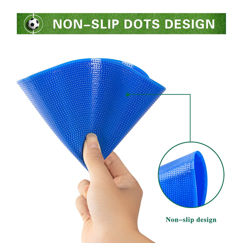 [Australia - AusPower] - Aryjmz Spot Markers 9 Inch Non Slip Rubber Floor Markers for Kids Soccer Football Basketball Speed Agility Training, Classroom Activities 9Inch 6 Pcs 