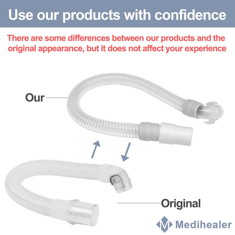 [Australia - AusPower] - 2 Packs Replacement Tube for N20, 2 Packs Replacement Short Tube Compatible with N20, Avoid Leakage and Reduce Noise，Great Value Supplies by Medihealer. 