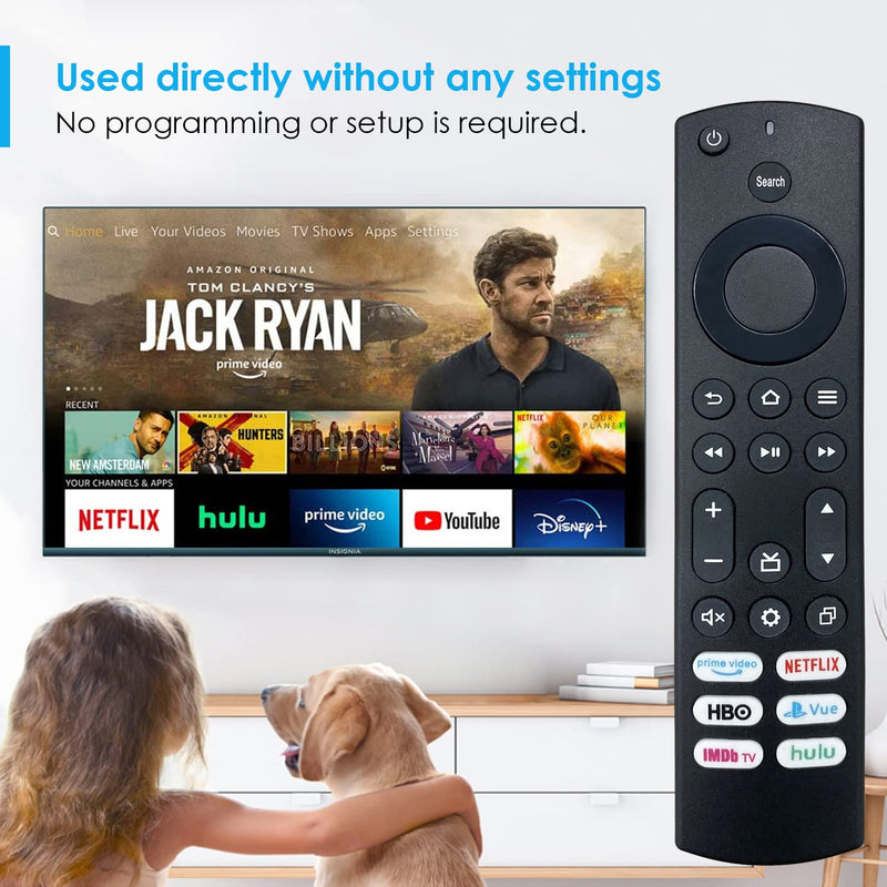 [Australia - AusPower] - Newest Replacement Remote Control Compatible with All Insignia Fire TV and Toshiba Fire TVs (No Voice Function and Not for Stick) 