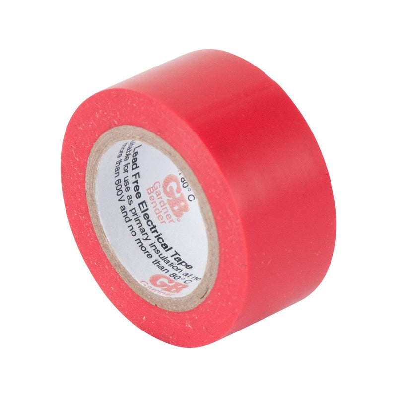 [Australia - AusPower] - Gardner Bender GTPC-550 Electrical Tape, ½ in x 20 ft., Durable, Easy-Wrap, Flame Retardant, 5 Pk, Red, White, Blue, Green, Yellow 