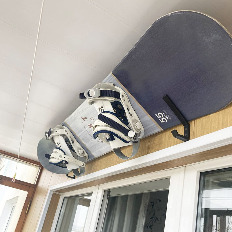 [Australia - AusPower] - Multi-Purpose Home Storage Wall Mount Holder Hanger Snowboard Display Wall Rack, Fit Snowboard, Longboard and Helmets, to Safely Store Most Sports Gear - Easy to Install, Hardware Included - 4/PK 