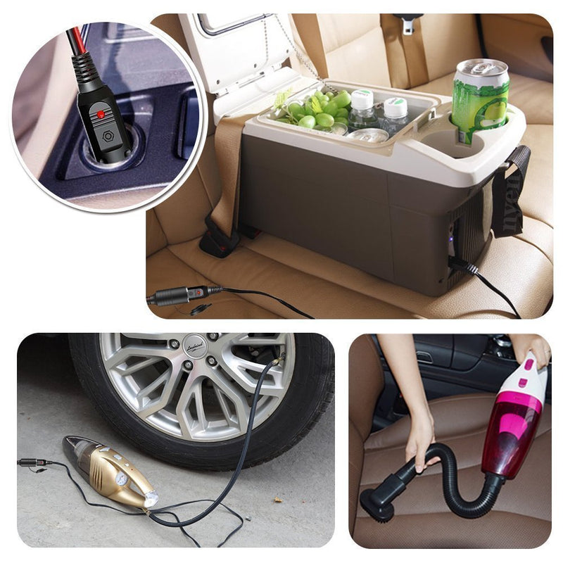 [Australia - AusPower] - 12V-24V DC Car Charger Auto Power Supply Cable - DC 5.5mm x 2.1mm to Car Cigarette Lighter Male Plug Car Cigarette Lighter Cable 