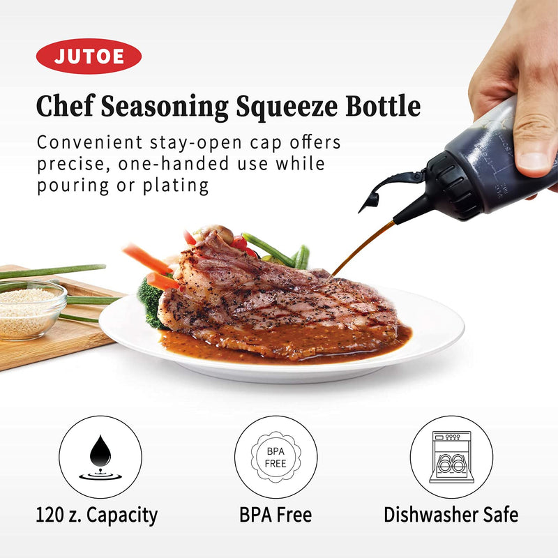 [Australia - AusPower] - 2PACK Plastic Squeeze Bottles, Plastic Squeeze Squirt Condiment Bottles With Leak-Proof Cap,Condiment Squeeze Bottles Ketchup Squeeze Bottle For Kitchen Use. (Set) Set 