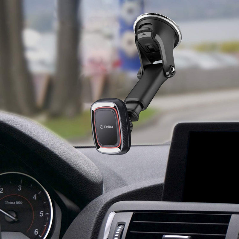 [Australia - AusPower] - Cellet Magnetic Windshield & Dash Car Mount, Phone Holder, Desk Stand, Cradle with Extendable Arm Compatible with iPhones Samsung Galaxy, Note, Moto, LG, Nokia Google Pixel Phones MAGNETIC HOLDER DASH/WINDOW 