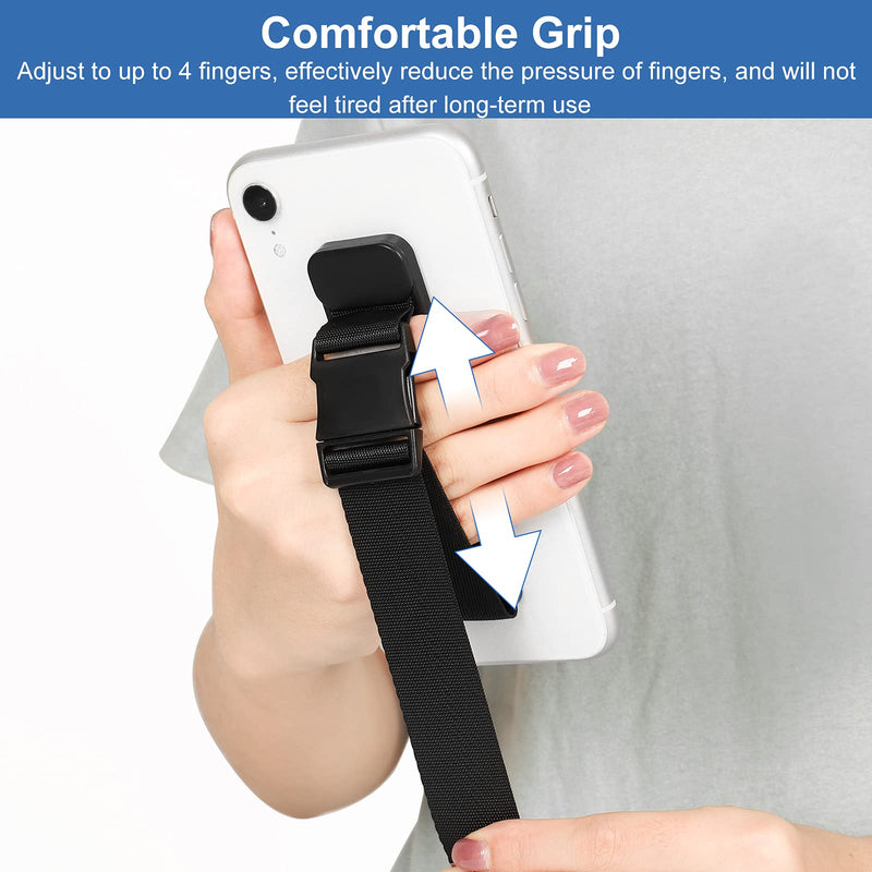 [Australia - AusPower] - Phone Lanyard Wrist Lanyard Phone Grip Strap Kickstand MR. YLLS Universal Crossbody Around Neck Holder for All Cell Phones Black 