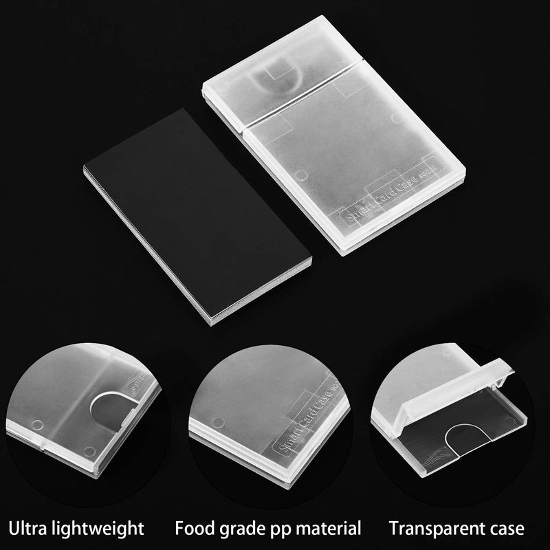 [Australia - AusPower] - Plastic Business Card Holder Clear Pocket Business Card Case Business Card Wallet Slim Business Card Carrier for Men and Women (9) 9 