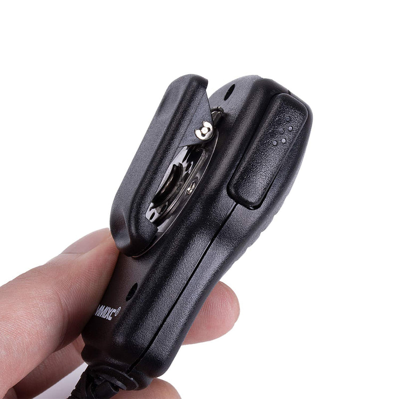 [Australia - AusPower] - COMMIXC Walkie Talkie Shoulder Mic, 2-Pin Speaker Mic with External 3.5mm Earpiece Jack, Compatible with Kenwood Bao Feng Two-Way Radios 