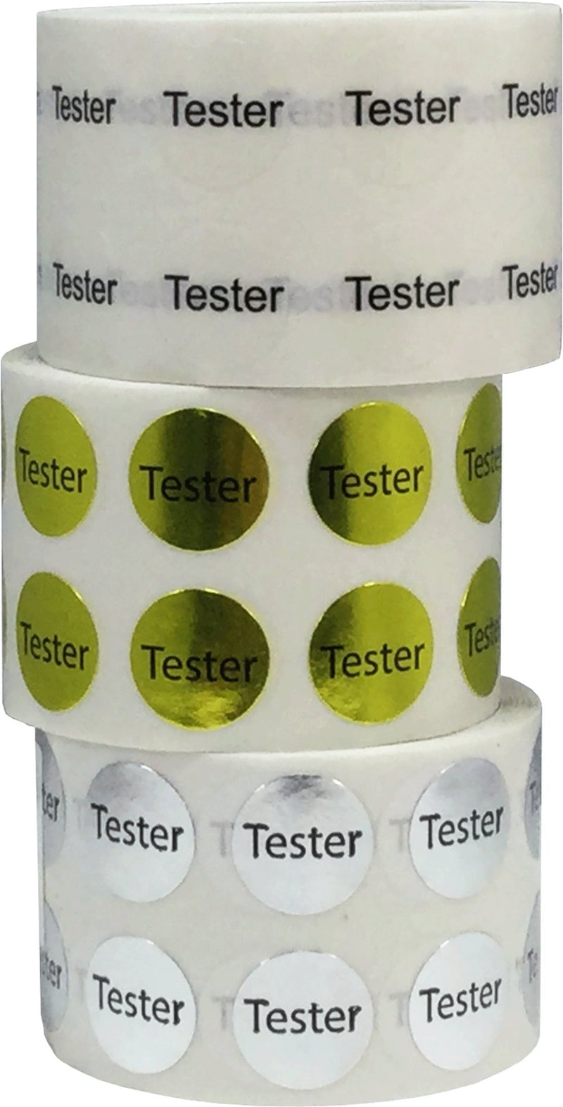 [Australia - AusPower] - Cosmetic Tester Labels Bulk Pack 1/2 Inch Round Circle Dots 3,000 Adhesive Stickers 