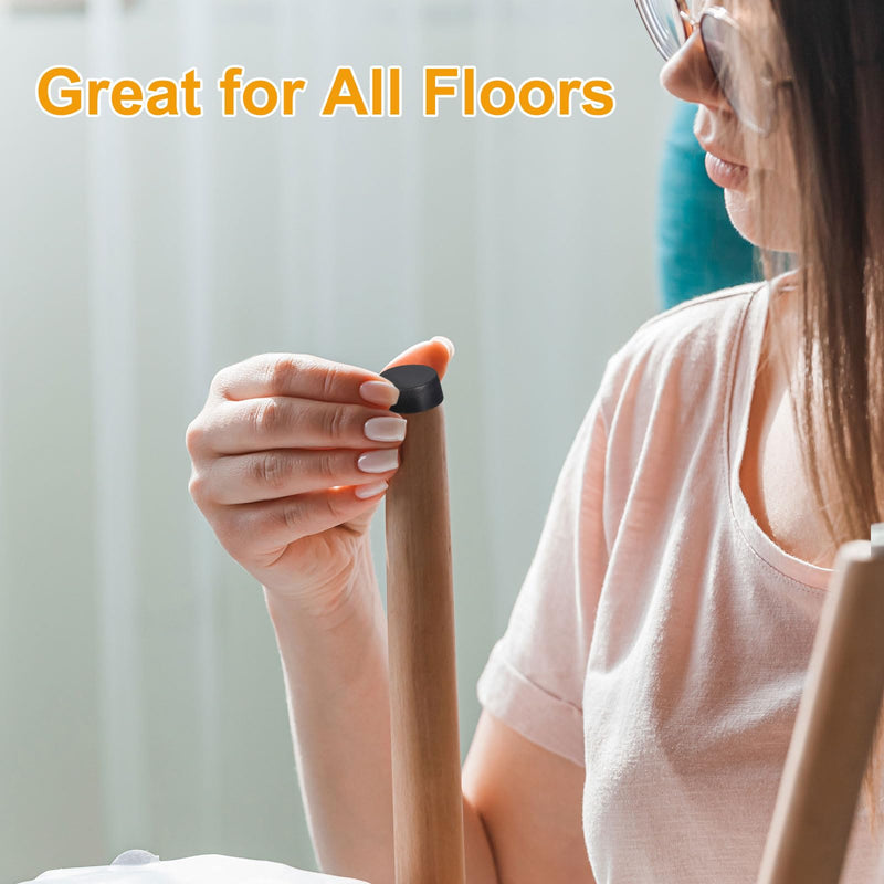 [Australia - AusPower] - uxcell Adjustable Furniture Feet, 8Pcs M8 Thread - Furniture Leveling Leg Screw in Threaded for Table, Chairs, Sofa, Wardrobe (Black) 8 
