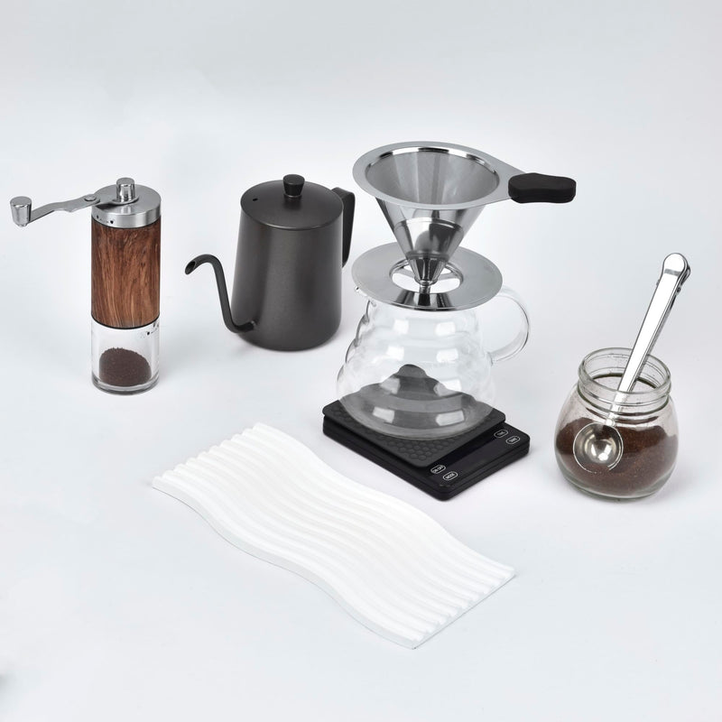 [Australia - AusPower] - NKOVE Pour Over Coffee Dripper Stainless Steel Reusable Filter Paperless Cone Coffee Maker Dripper for 1-2 Cup 