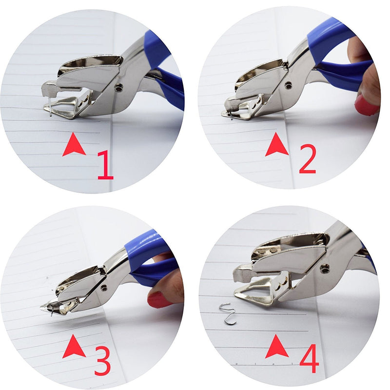 [Australia - AusPower] - Staple Removers Staple Pull Office Staple Removal Tool Hand-held Comfort and Energy Saving, no Damage to Paper(Pink and Blue) 