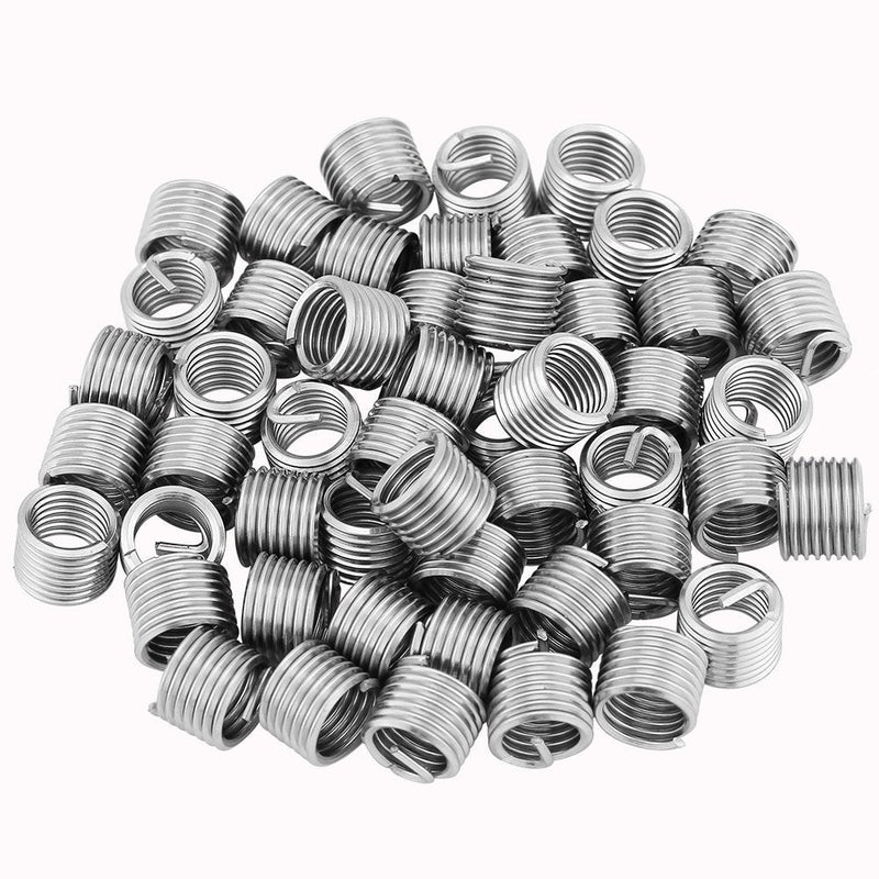 [Australia - AusPower] - 50pcs Stainless Steel Coiled Wire Helical Screw Thread Repair Insert Assortment Kit M8 x 1.25 x 1.5D Length 