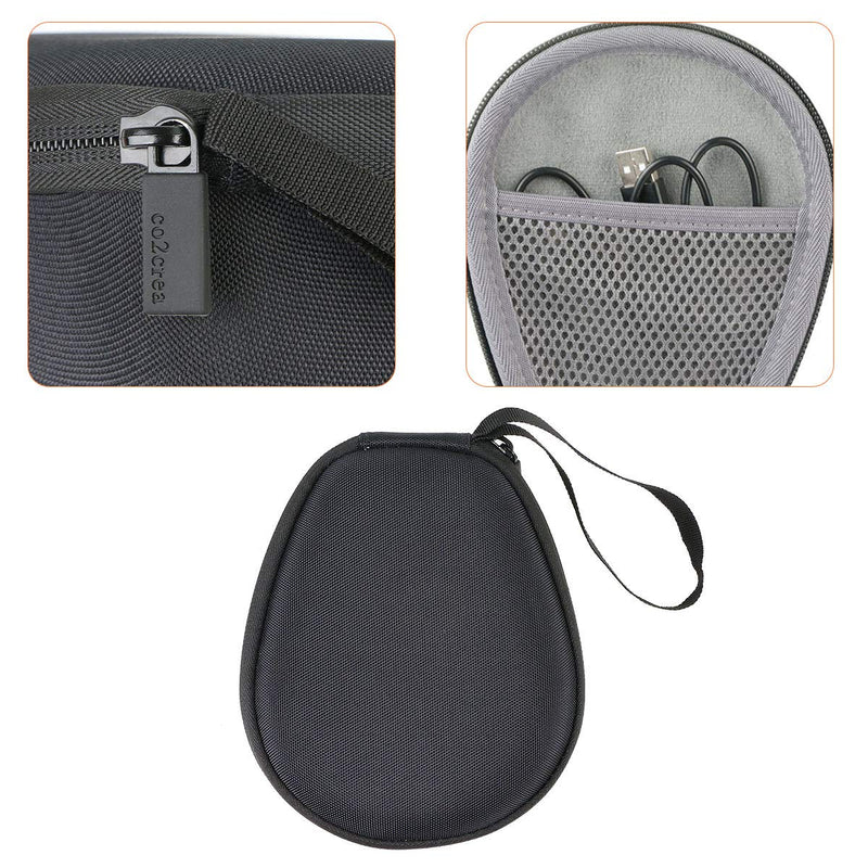 [Australia - AusPower] - co2CREA Hard Travel Case Replacement for SHOKZ Aeropex/SHOKZ Air/SHOKZ Titanium Mini/SHOKZ Openmove/SHOKZ Openrun Pro Open-Ear Wireless Bone Conduction Headphones Black Case 