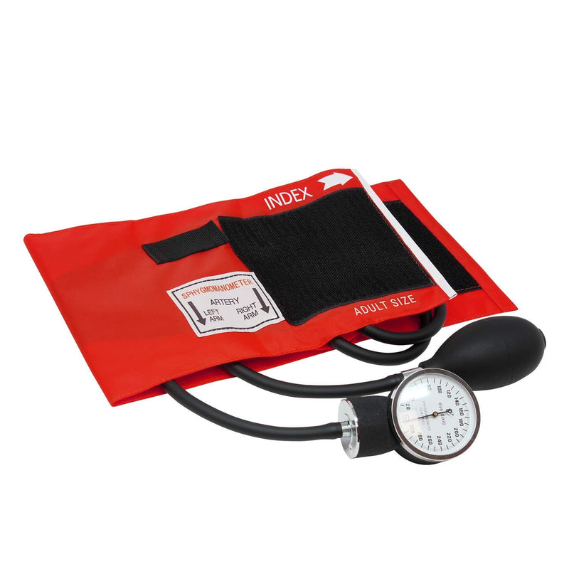 [Australia - AusPower] - Dixie EMS Blood Pressure and Sprague Stethoscope Kit - Red 