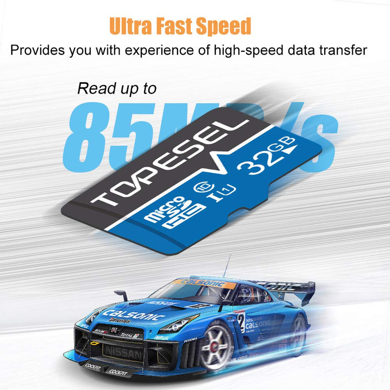 [Australia - AusPower] - TOPESEL 32GB Micro SD Card 2 Pack Memory Cards Micro SDHC UHS-I TF Card Class 10 for Camera/Drone/Dash Cam(2 Pack U1 32GB) 2pack 