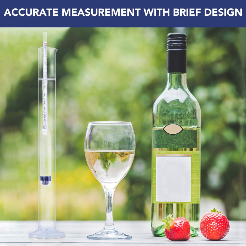 [Australia - AusPower] - Circrane 0-200 Proof & Tralle Alcohol Hydrometer, Accurate Tester for Liquor, Distilling Moonshine Alcoholmeter 