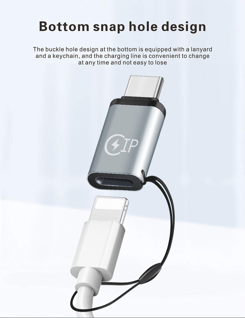 [Australia - AusPower] - BOLS USB-C Adapter for Data Synchronization and Charging. Compatible with Samsung S8, Huawei P10 and Other Type-C Devices and iPhone, ipad and Other interfaces 