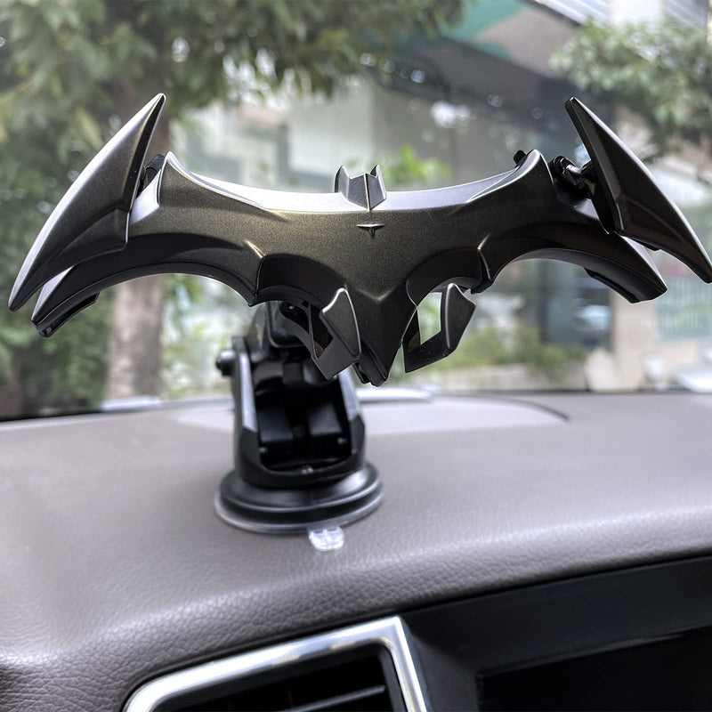 [Australia - AusPower] - Alloy Material Car Phone Bat Mount Unique Phone Holder for Car Gifts for Men Universal Vent/Dash/Windshield Gravity Automatic Locking Hands Free 