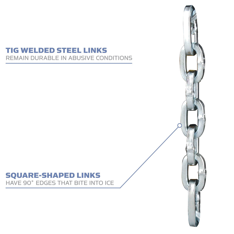 [Australia - AusPower] - Yaktrax Traction Chains for Walking on Ice and Snow (1 Pair) Large 
