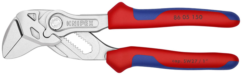 [Australia - AusPower] - Knipex - 8605150 6" Mini Pliers Wrench, Ergonomic Grip 6-Inch Comfort Grip 