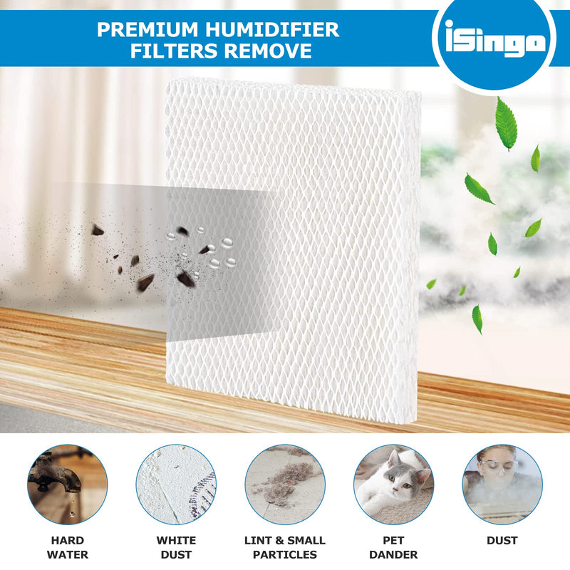 [Australia - AusPower] - iSingo Humidifier Wicking HFT600 Filter T for Honeywell Hev615 Hev620 Humidifier, Compatible with Honeywell HFT600 Humidifier Filter T Compare to Part HFT600T HFT600PDQ, (4 Pack) 4 Pack 