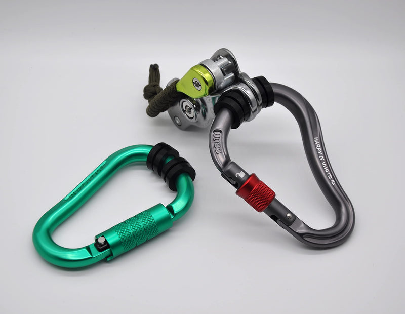 [Australia - AusPower] - HZUTUZH Rubber Silicone Carabiner Keeper Retainer Black 10Pack Belay & Rigging Stopper for All Types of Locking Carabiner & Quickdraw 10 