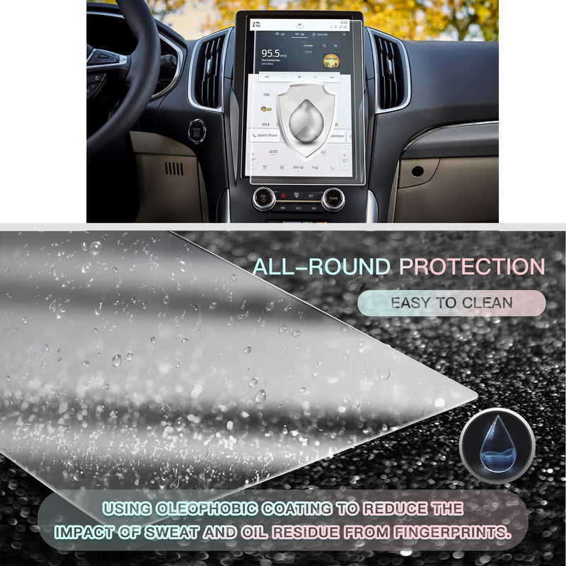 [Australia - AusPower] - (UPGRADED) CDEFG Screen Protector for 2021 Ford Edge 12 Inch Touch Screen Protector Foils Infotainment Navigation Display Screen Guard NANO Protective Film 