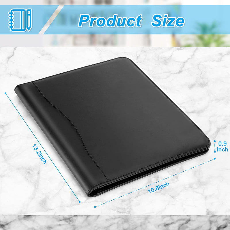 [Australia - AusPower] - Jancosta 1 Pack Business Padfolio Portfolio with Letter Size Writing Notepads (New Black 1 Pack) New Black 1 Pack 