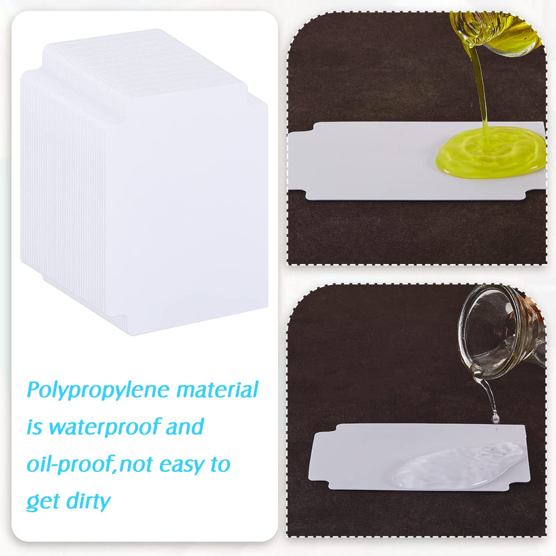 [Australia - AusPower] - White Trading Card Divider Cards Card Sorting Tray Plastic Divider Cards Playing Card Seperator Trading Card Organizer Trading Card Pages for Games Sports Supplies, 69 x 97 mm (100) 100 