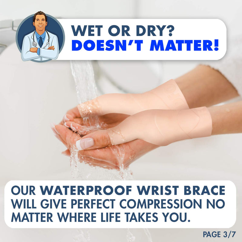 [Australia - AusPower] - Dr. Frederick's Original Wrist and Thumb Brace - 4 Pieces - Spica Splint for Thumb Arthritis - Skier's Thumb - De Quervain's Tenosynovitis - Osteoarthritis- Large Large (Pack of 4) 