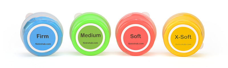 [Australia - AusPower] - FlintRehab Premium Quality Therapy Putty (4 Pack, 3-oz Each) for Hand Exercise Rehab. Fidgeting, and Stress Relief… 