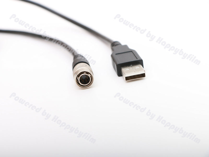 [Australia - AusPower] - Total Stations USB Data Cable Male 6pin Hirose for TOPCON Total Stations GTS-102N,GTS-332N,GPT-3000LN,GPT-4000N 