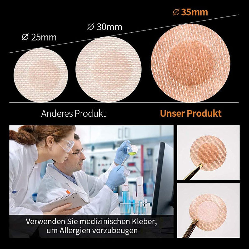 [Australia - AusPower] - 2XK-NOV 50 Pairs Disposable Nipple Covers for Men 3.5cm Anti-Chafing Areola Cover Stickers for Runners Ultra Marathon Running Gear 